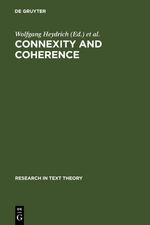 ISBN 9783110111026: Connexity and Coherence – Analysis of Text and Discourse