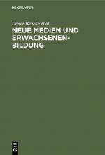 ISBN 9783110124477: Neue Medien und Erwachsenenbildung.