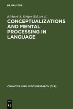 ISBN 9783110127140: Conceptualizations and Mental Processing in Language