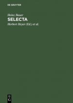 ISBN 9783110173505: Selecta