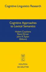 ISBN 9783110177091: Cognitive Approaches to Lexical Semantics