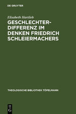ISBN 9783110188912: Geschlechterdifferenz im Denken Friedrich Schleiermachers