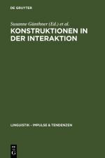 ISBN 9783110190151: Konstruktionen in der Interaktion