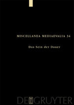 ISBN 9783110203097: Das Sein der Dauer