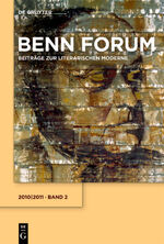 Hermann Korte: Benn Forum / 2010/2011 Hermann Korte: Benn Forum / 2010/2011