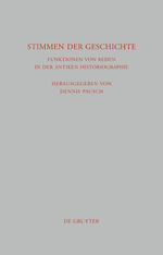 ISBN 9783110224177: Stimmen der Geschichte – Funktionen von Reden in der antiken Historiographie