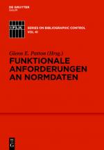 ISBN 9783110232509: Funktionale Anforderungen an Normdaten – Ein konzeptionelles Modell