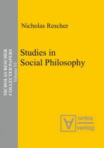 ISBN 9783110325393: Studies in Social Philosophy