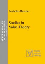 ISBN 9783110325416: Studies in Value Theory