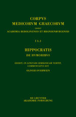 ISBN 9783110355376: Hippocratis De humoribus - Edidit, in linguam Germanicam vertit, commentatus est