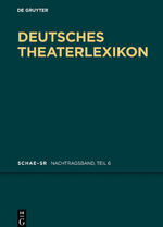 ISBN 9783110442830: Deutsches Theater-Lexikon / Schae - Sr