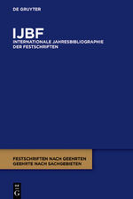 ISBN 9783110562712: IJBF / 2018