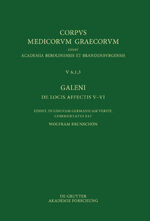 ISBN 9783110582529: Galeni De locis affectis V–VI / Galen, Über das Erkennen erkrankter Körperteile V–VI