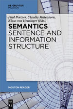 ISBN 9783110587227: Semantics - Sentence and Information Structure