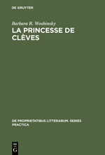 ISBN 9783110991703: La princesse de Clèves