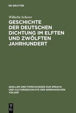 ISBN 9783110993585: Geschichte der deutschen Dichtung im elften und zwölften Jahrhundert