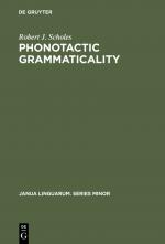 Scholes, Robert J.: Phonotactic grammati Scholes, Robert J.: Phonotactic grammati