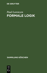 ISBN 9783111007571: Formale Logik