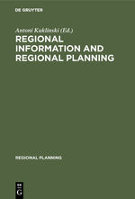 ISBN 9783111017242: Regional information and regional planning