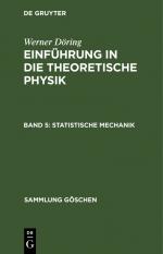 Werner Döring: Statistische Mechanik Werner Döring: Statistische Mechanik