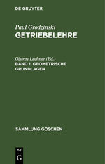 ISBN 9783111022512: Geometrische Grundlagen