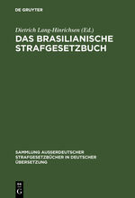 ISBN 9783111032870: Das Brasilianische Strafgesetzbuch