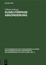 ISBN 9783111046082: Kugelförmige Absonderung