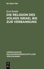 ISBN 9783111046716: Die Religion des Volkes Israel bis zur Verbannung