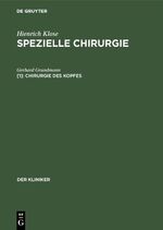 ISBN 9783111047041: Chirurgie des Kopfes