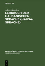 ISBN 9783111047966: Lehrbuch der hausanischen Sprache (Hausa-Sprache)