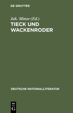 ISBN 9783111049366: Tieck und Wackenroder