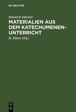 ISBN 9783111098548: Materialien aus dem Katechumenen-Unterricht