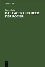 ISBN 9783111117027: Das Lager und Heer der Römer