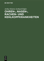 ISBN 9783111122649: Ohren-, Nasen-, Rachen- und Kehlkopfkrankheiten