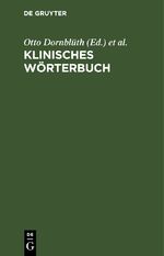 ISBN 9783111139760: Klinisches Wörterbuch