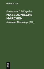 ISBN 9783111176918: Mazedonische Märchen