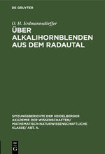 ISBN 9783111189413: Über Alkalihornblenden aus dem Radautal