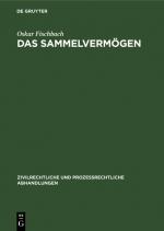 ISBN 9783111210476: Das Sammelvermögen