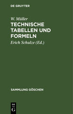 ISBN 9783111214917: Technische Tabellen und Formeln