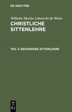 ISBN 9783111243269: Besondere Sittenlehre