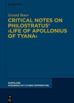 ISBN 9783111243658: Critical Notes on Philostratus’ ›Life of Apollonius of Tyana‹