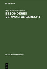 ISBN 9783111271620: Besonderes Verwaltungsrecht