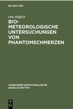 ISBN 9783112301760: Biometeorologische Untersuchungen von Phantomschmerzen