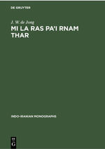 ISBN 9783112301821: Mi la ras pa’i rnam thar – Texte tibétain de la Vie de Milarépa