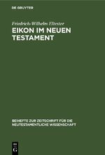 ISBN 9783112302552: Eikon im Neuen Testament