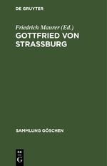 ISBN 9783112304273: Gottfried von Strassburg