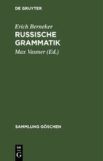 ISBN 9783112304396: Russische Grammatik