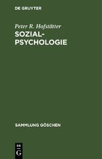 ISBN 9783112304617: Sozialpsychologie