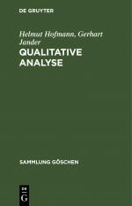 ISBN 9783112310502: Qualitative Analyse