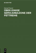 ISBN 9783112326237: Über einige Semicarbazone der Fettreihe